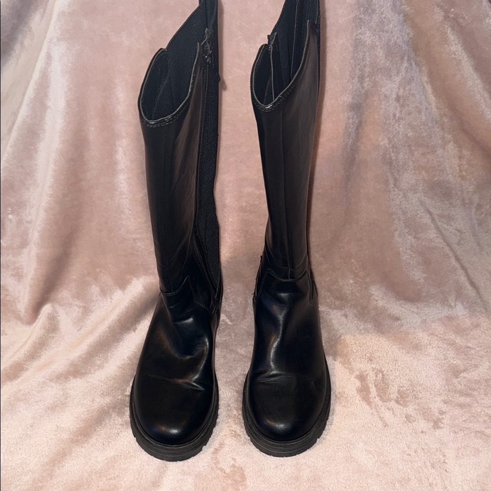 Wonder Nation Black Combat Boots